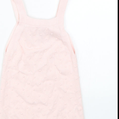 F&F Girls Pink Polka Dot  Tank Dress  Size 9-12 Months