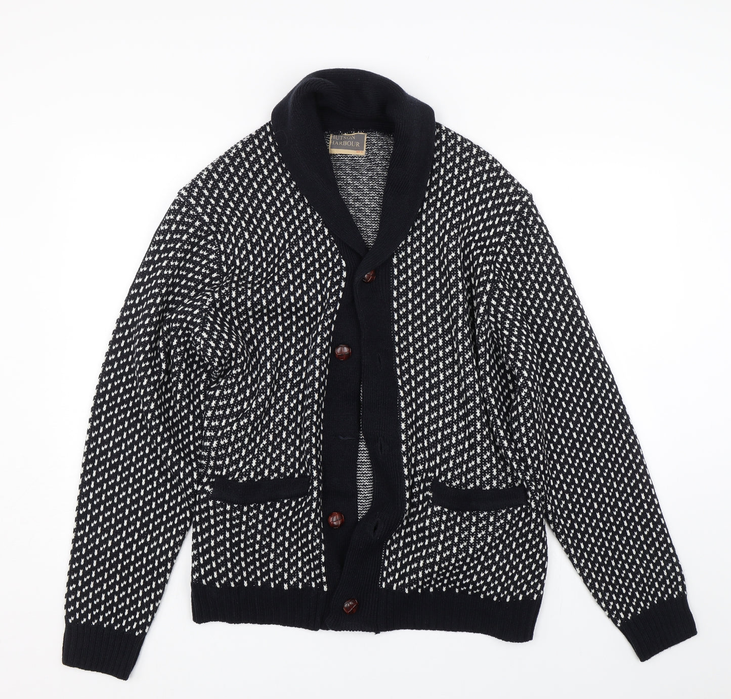 Hutson Harbour Womens Black Polka Dot  Cardigan Jumper Size XL