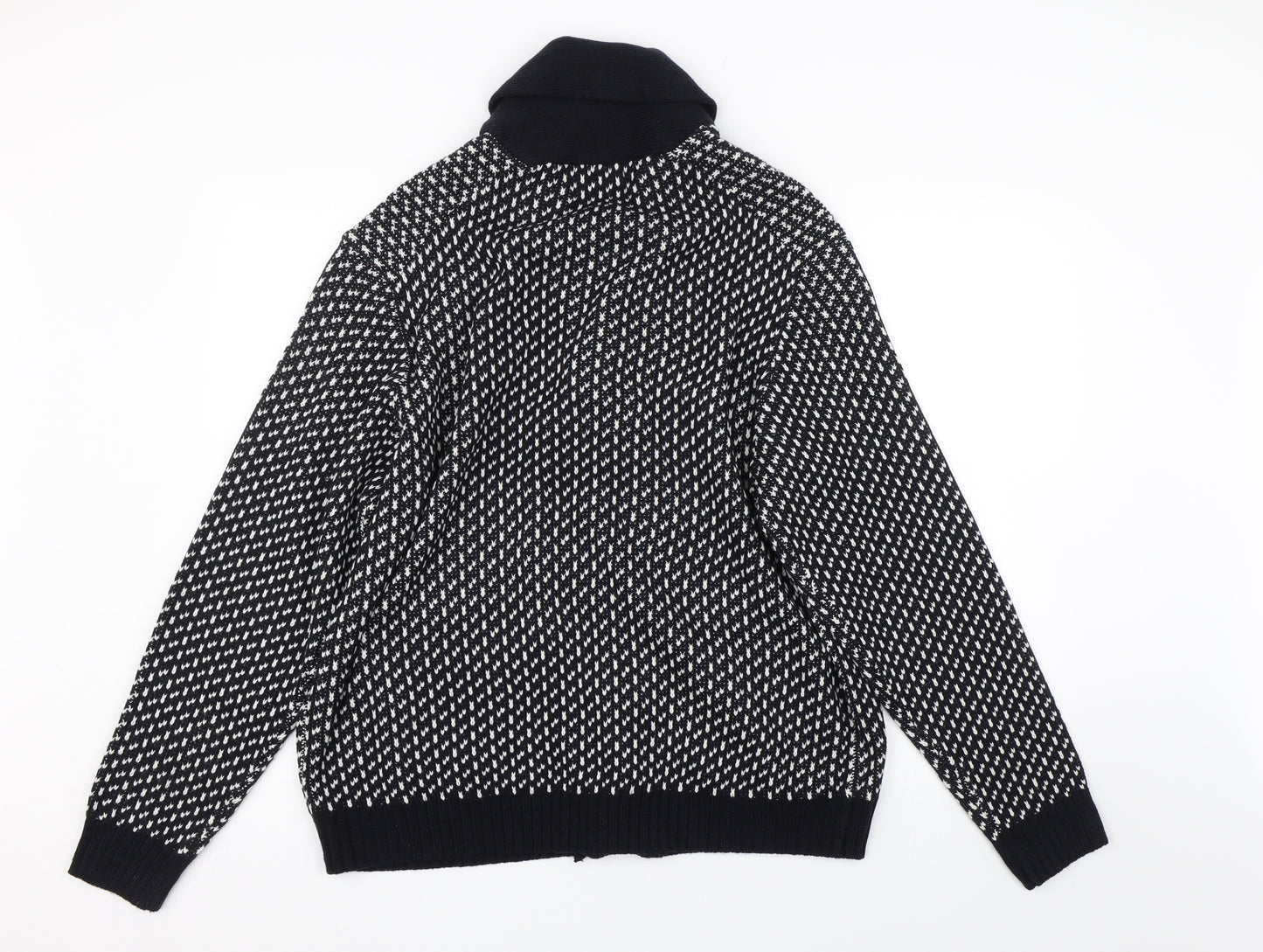 Hutson Harbour Womens Black Polka Dot  Cardigan Jumper Size XL