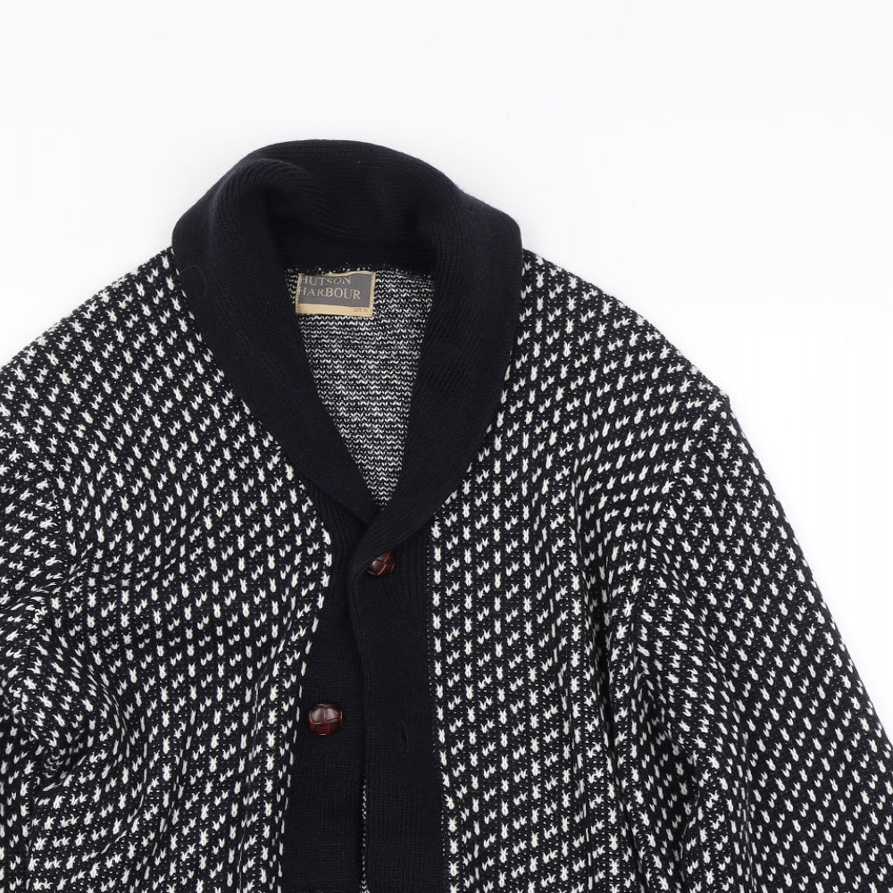 Hutson Harbour Womens Black Polka Dot  Cardigan Jumper Size XL