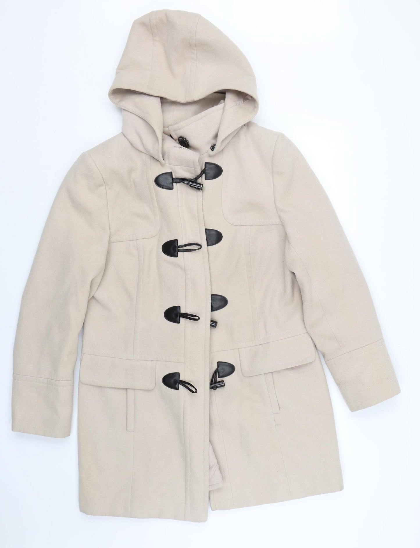 Debenhams Womens Beige   Overcoat Coat Size 16