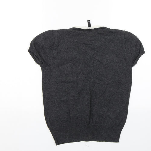 H&M Womens Grey   Cardigan Jumper Size 12