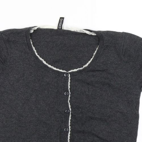 H&M Womens Grey   Cardigan Jumper Size 12