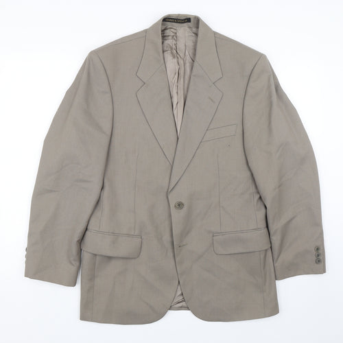 M&S Mens Brown   Jacket Suit Size 36