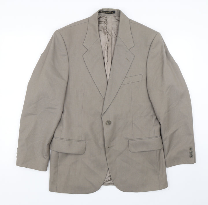 M&S Mens Brown   Jacket Suit Size 36