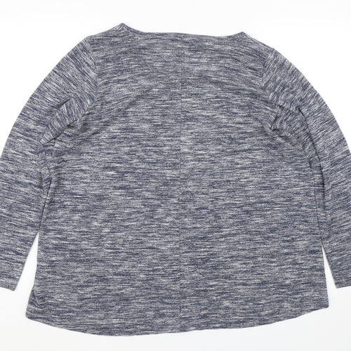 George Womens Blue Striped  Pullover Jumper Size 16