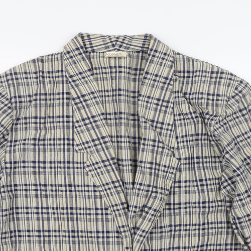 Coppernob Womens Brown Check  Jacket Suit Top Size 12