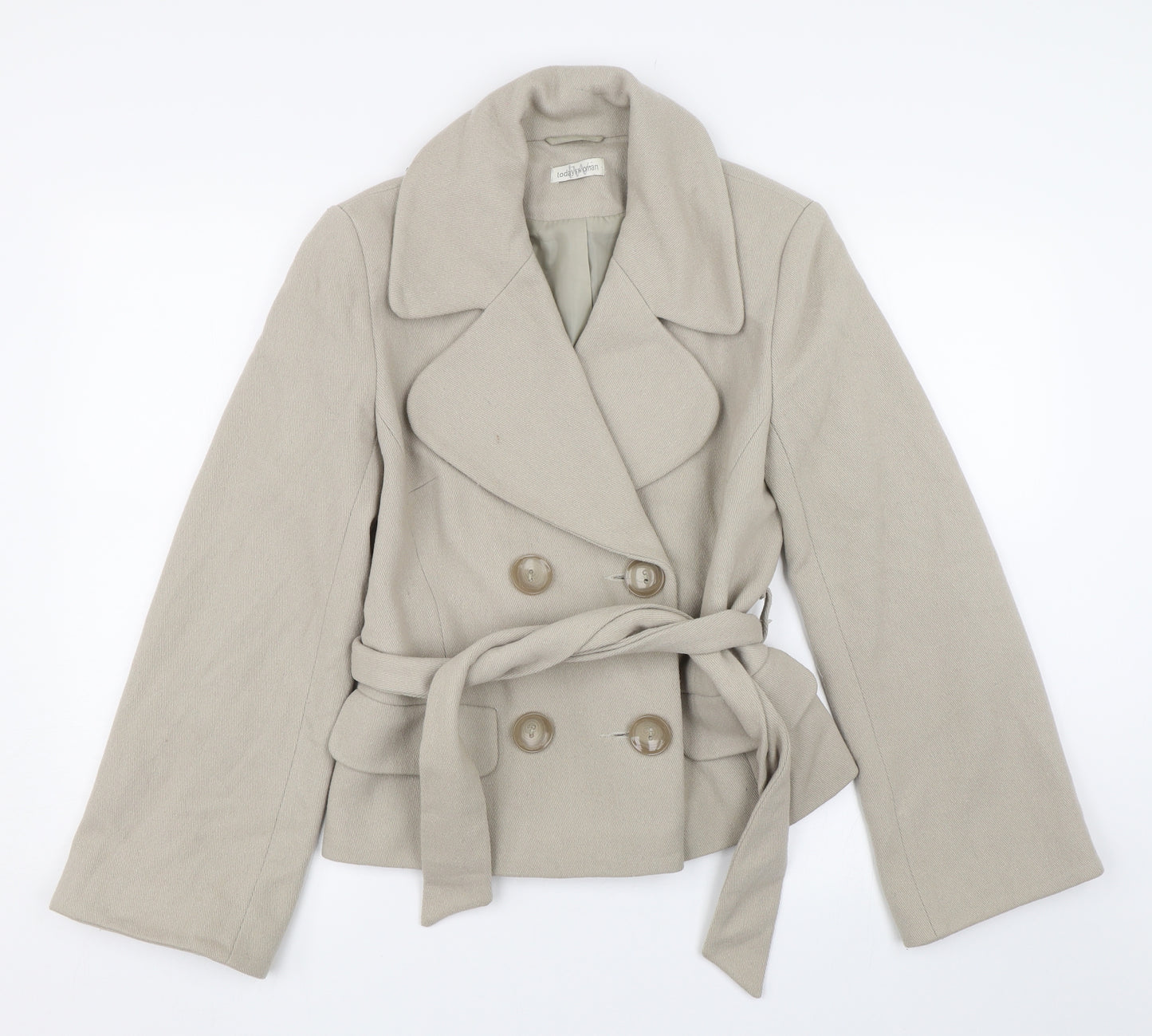 Today's woman Womens Beige   Jacket Coat Size 12
