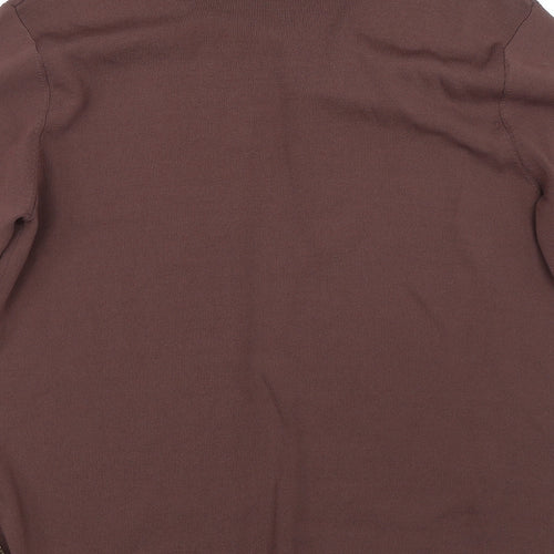Casmaia Womens Brown   Cardigan Jumper Size L