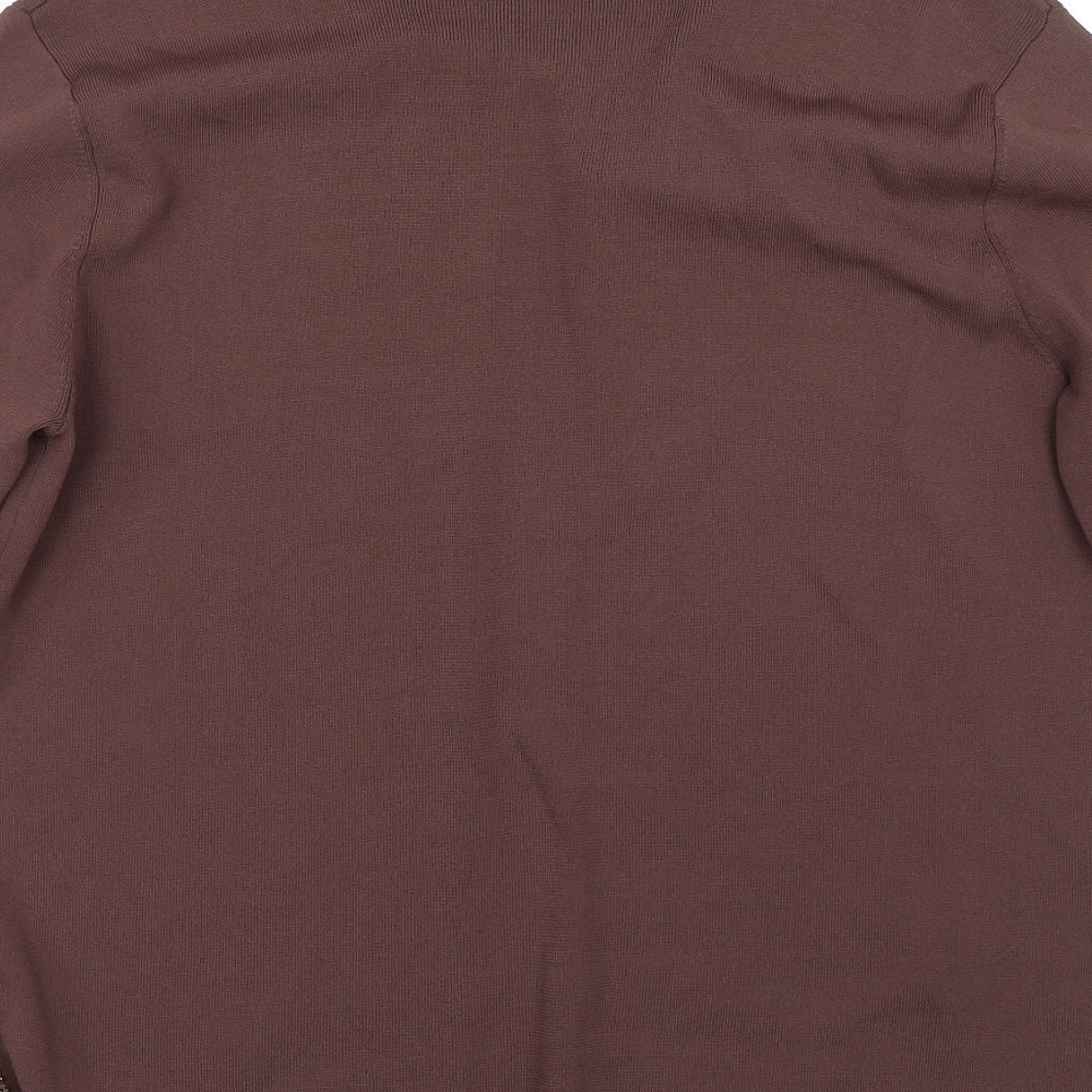 Casmaia Womens Brown   Cardigan Jumper Size L