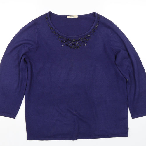 M&S Womens Purple   Pullover Jumper Size 18
