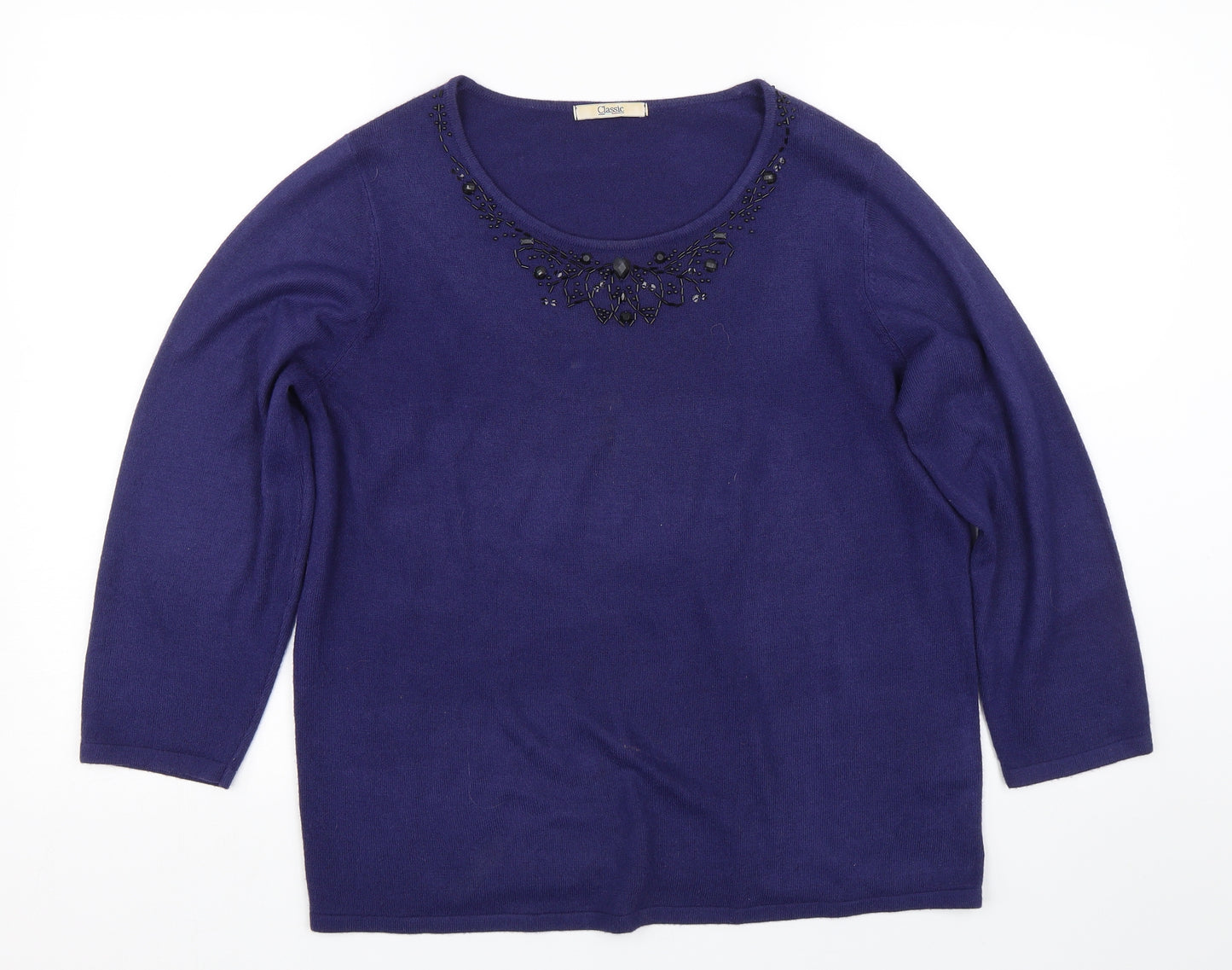 M&S Womens Purple   Pullover Jumper Size 18
