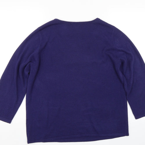 M&S Womens Purple   Pullover Jumper Size 18