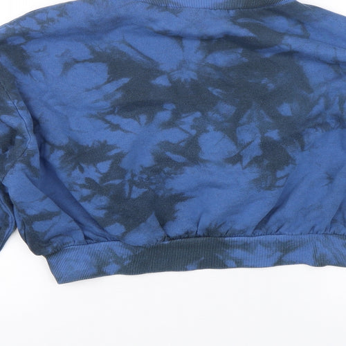 H&M Womens Blue   Pullover Sweatshirt Size XS  - Tie Dye