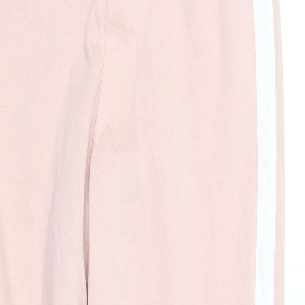 Papaya Womens Pink Striped  Jogger Trousers Size XS L25.5 in