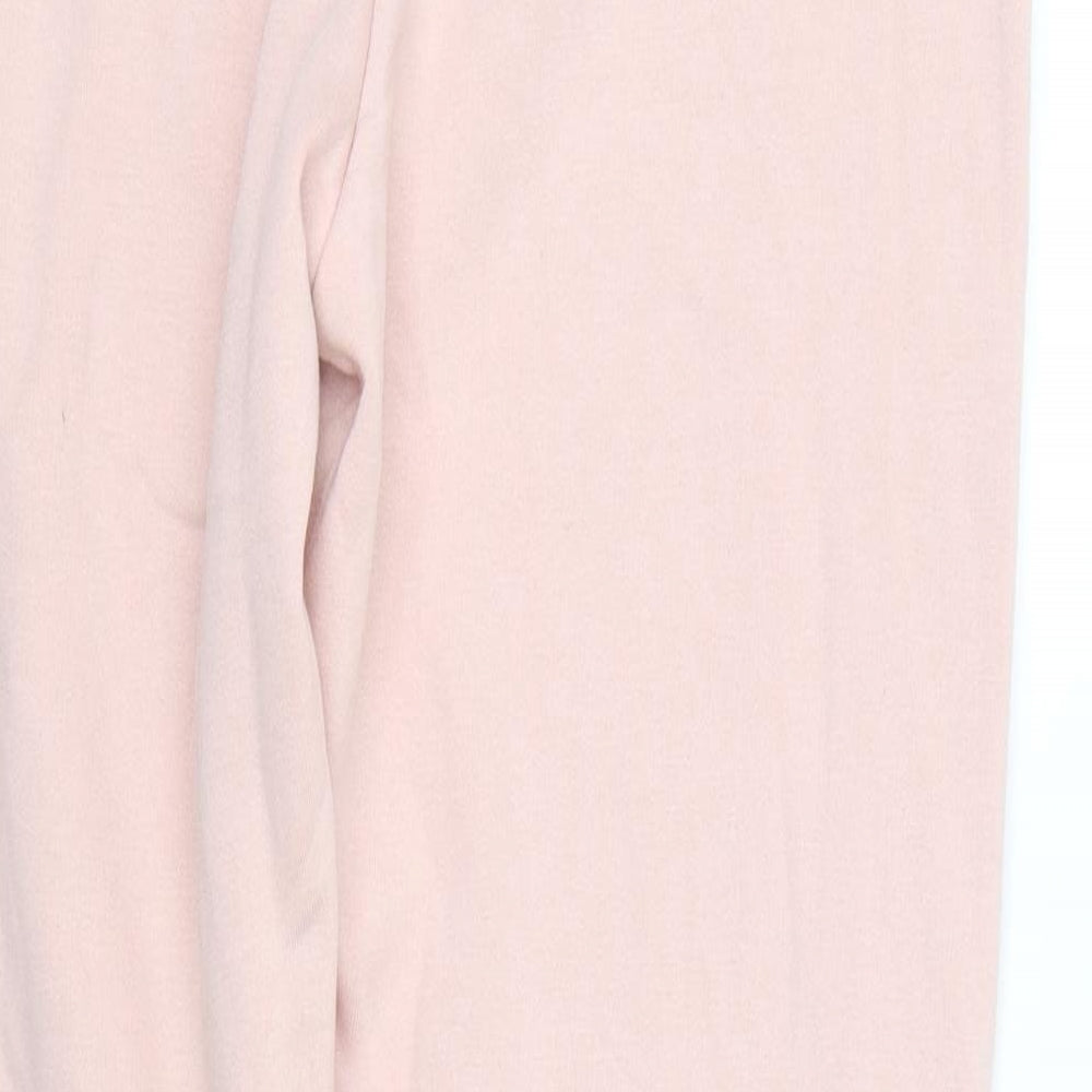 Papaya Womens Pink Striped  Jogger Trousers Size XS L25.5 in