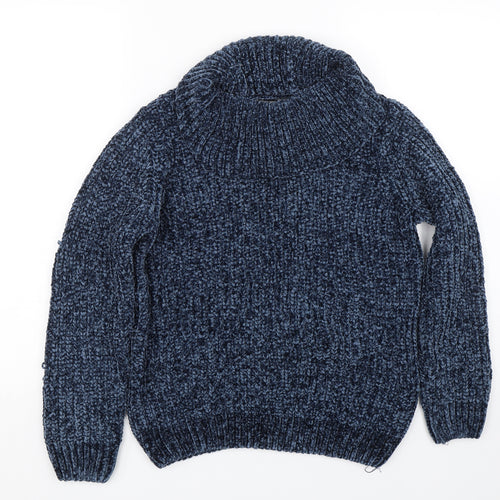 Nutmeg Womens Blue   Pullover Jumper Size 8