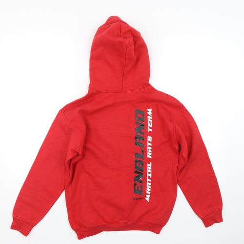 Gildan Boys Red   Pullover Hoodie Size M  - Martial Arts
