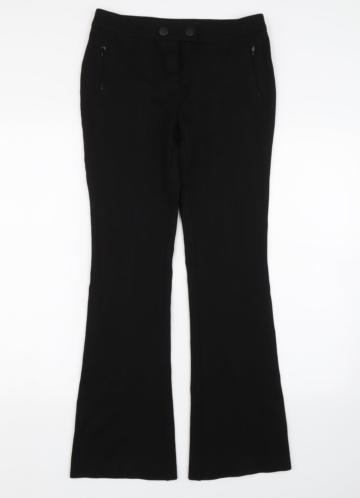 NEXT Womens Black   Trousers  Size 8 L28 in