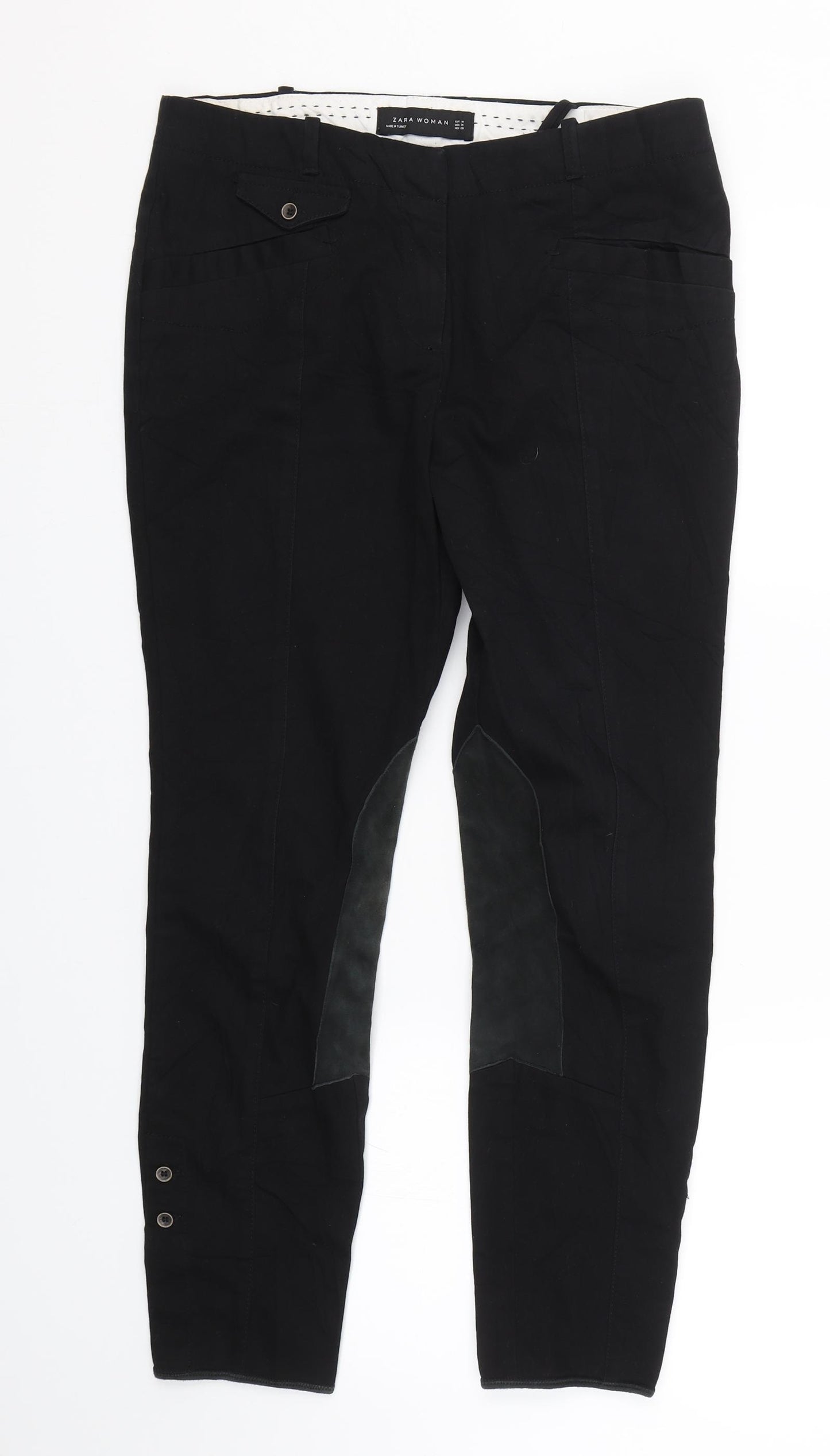 Zara Womens Black   Trousers  Size M L25 in