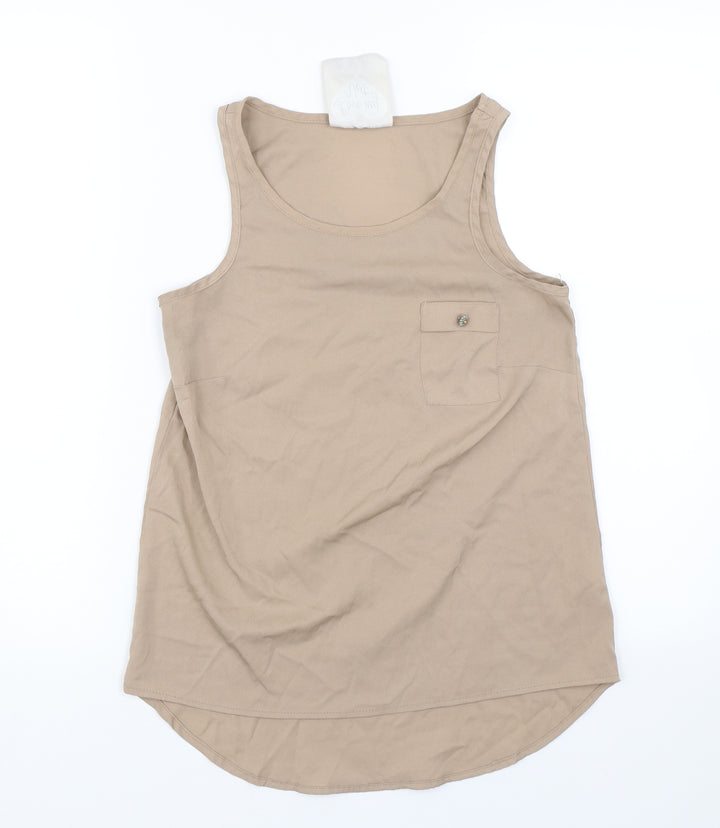 Atmosphere Womens Brown Basic Tank Size 6