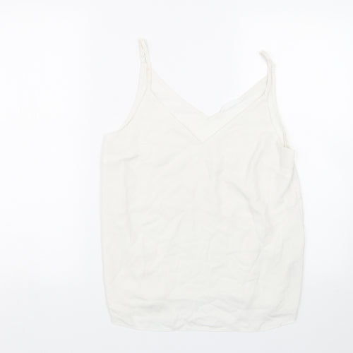 Primark Womens White   Cropped Tank Size 10