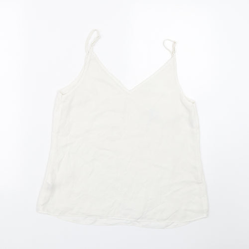 Primark Womens White   Cropped Tank Size 10