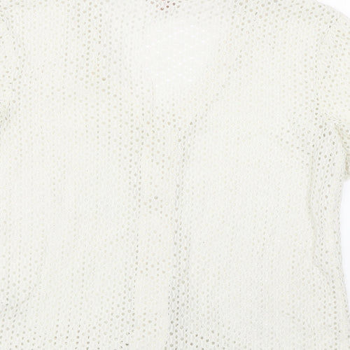 TU Womens White   Cardigan Jumper Size 10