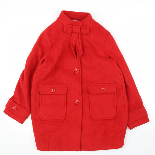 NEXT Womens Red   Overcoat Coat Size M