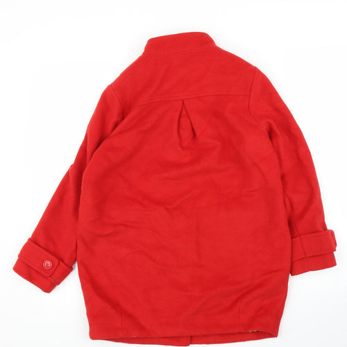 NEXT Womens Red   Overcoat Coat Size M