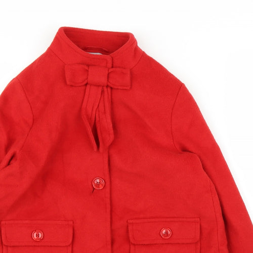 NEXT Womens Red   Overcoat Coat Size M