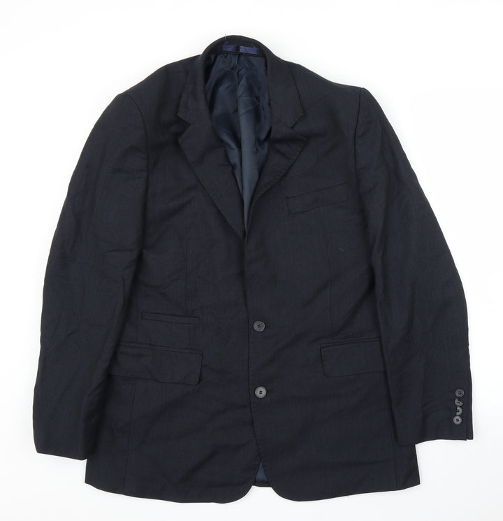 Hammond Mens Blue   Jacket Suit Jacket Size 40