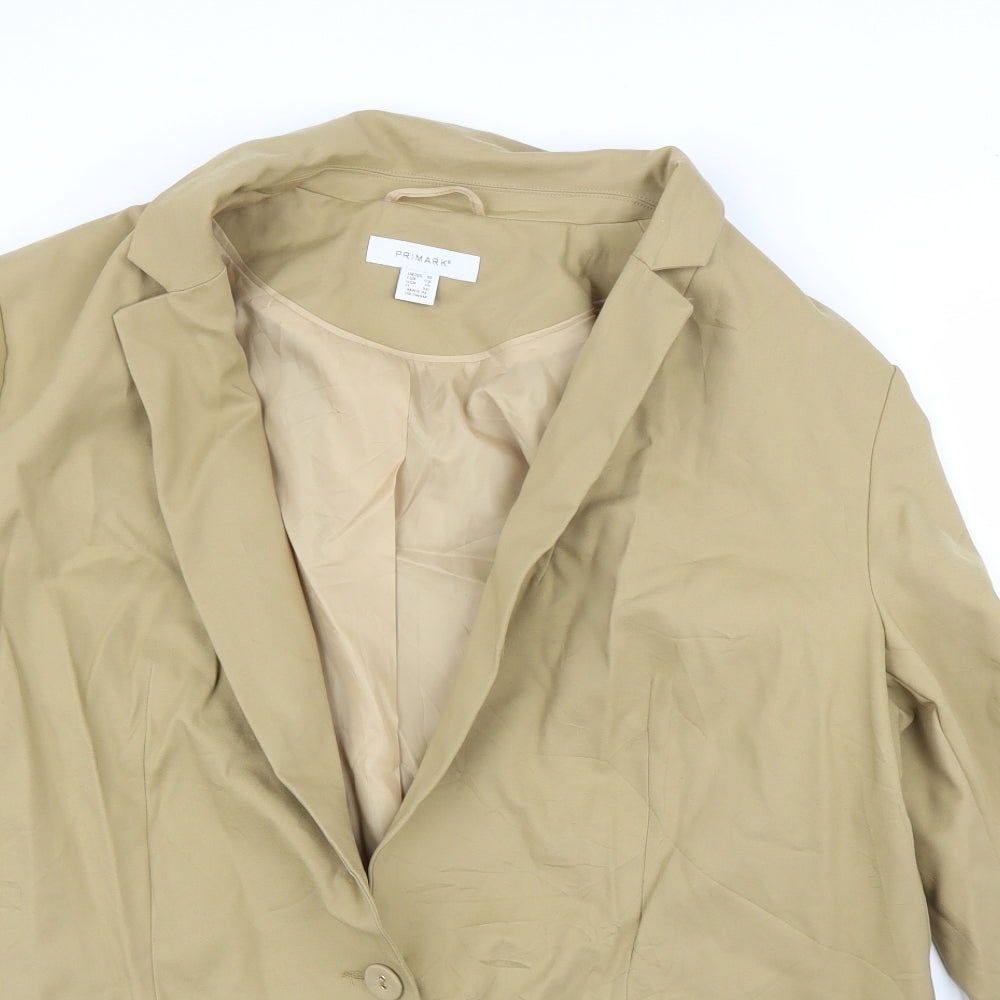 Primark Womens Beige   Jacket Blazer Size 18