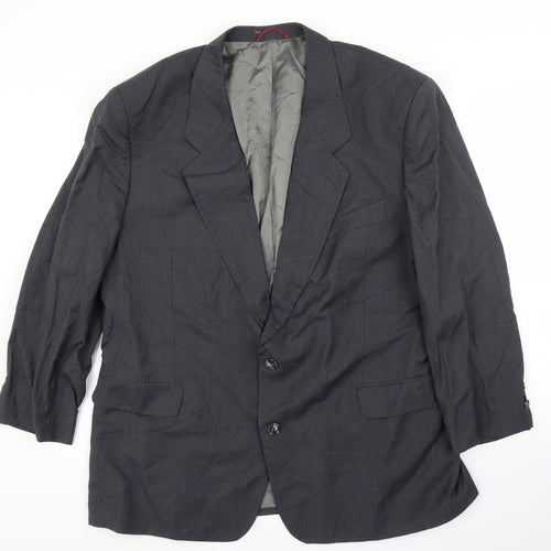 Claude Phillip Mens Grey   Jacket Suit Jacket Size 46