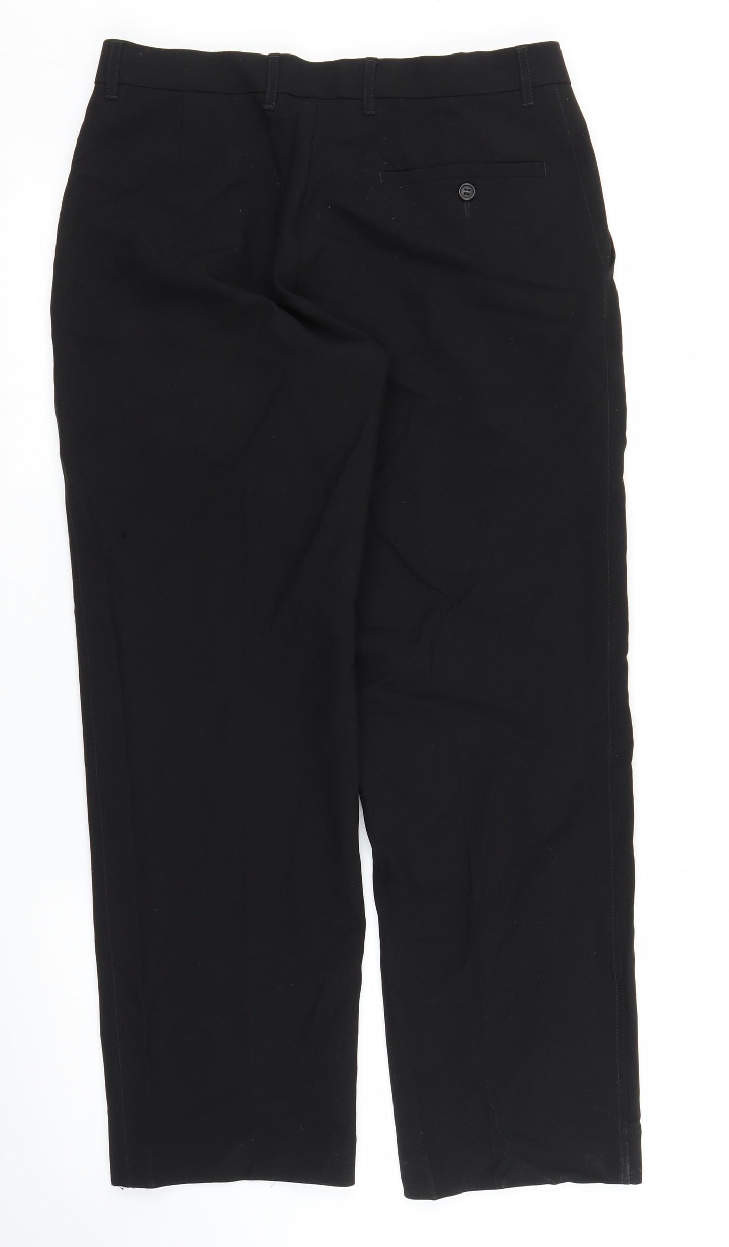 M&S Mens Black   Trousers  Size 27 in L27 in