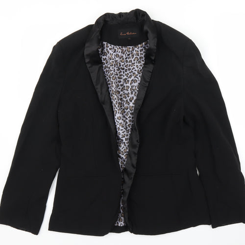 Evie Womens Black   Jacket Blazer Size 14