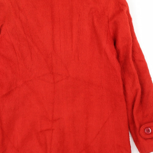 Preworn Womens Red   Pea Coat Coat Size 16