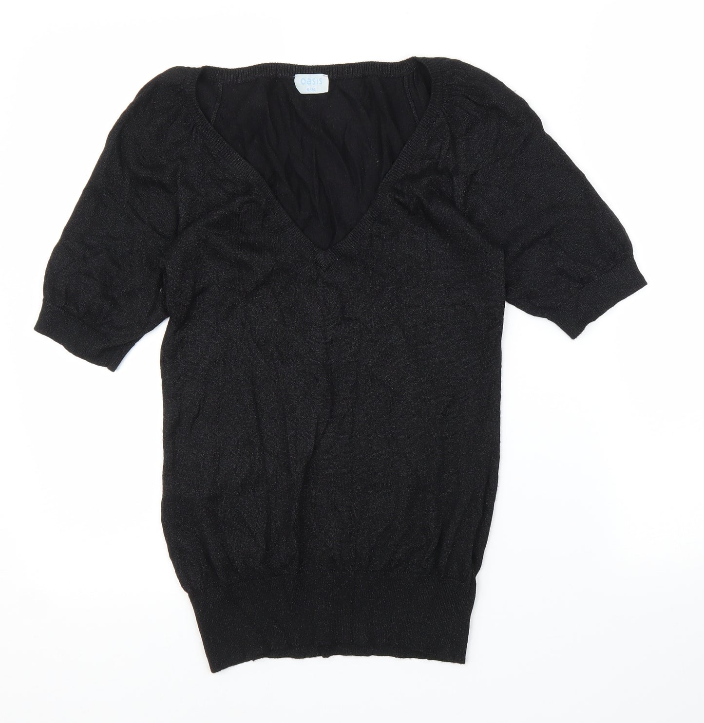 Oasis Womens Black   Basic Blouse Size 8