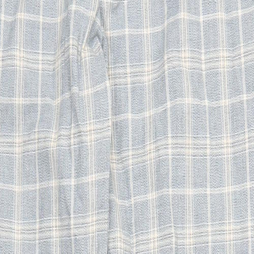 Topman Mens Blue Check  Capri Trousers Size 28 in L27 in