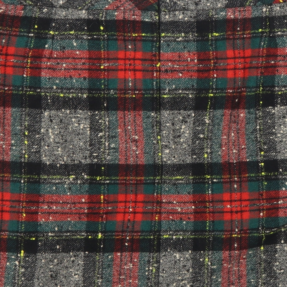TU Womens Red Plaid  Pleated Skirt Size 16