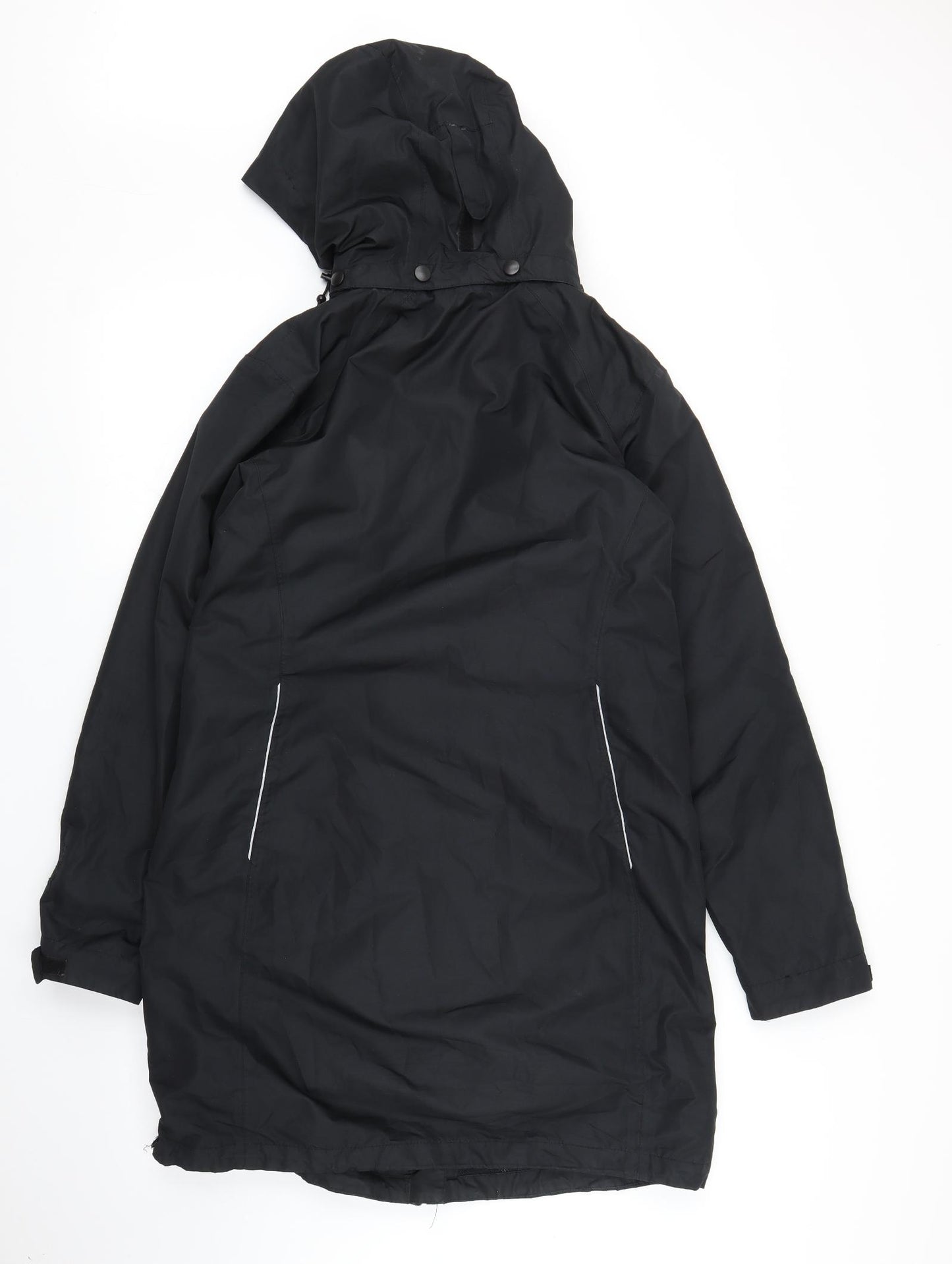Crivit Womens Black   Rain Coat Coat Size 12