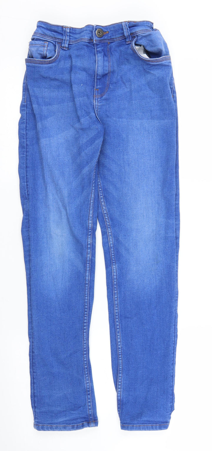 Matalan Girls Blue  Denim Straight Jeans Size 13 Years