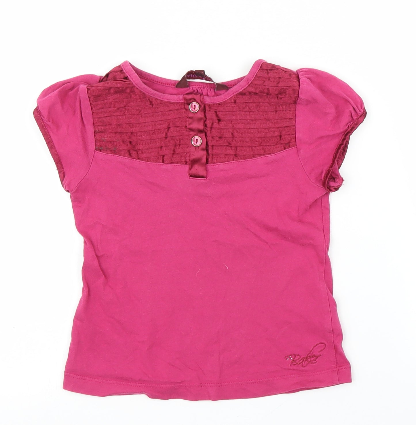 Ted Baker Girls Pink   Basic T-Shirt Size 3-4 Years
