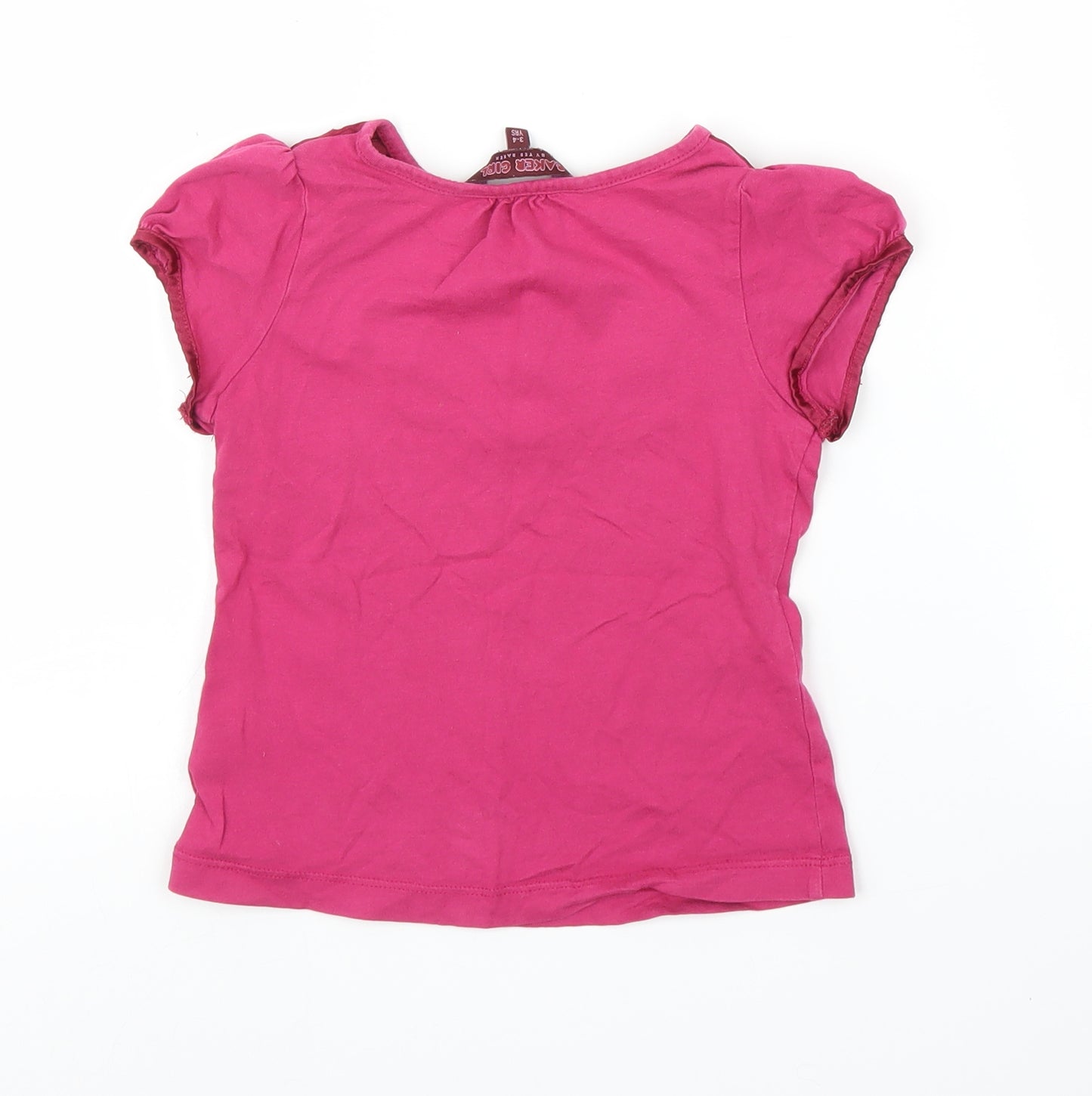 Ted Baker Girls Pink   Basic T-Shirt Size 3-4 Years