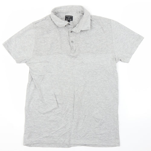 Easy Mens Grey    Polo Size M