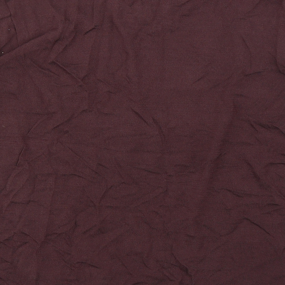 Saint Tropez Womens Brown   Basic Blouse Size L