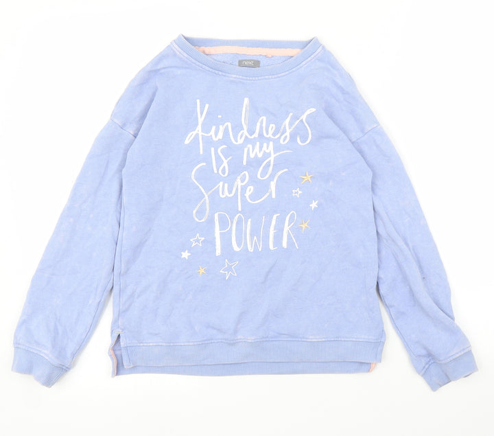 NEXT Girls Blue Pullover Jumper Size 11 Years
