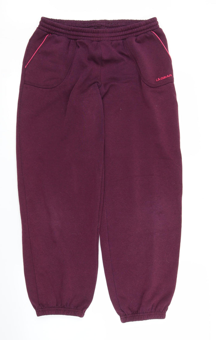 LA Gear Womens Purple Sweatpants Trousers Size 12 L26 in