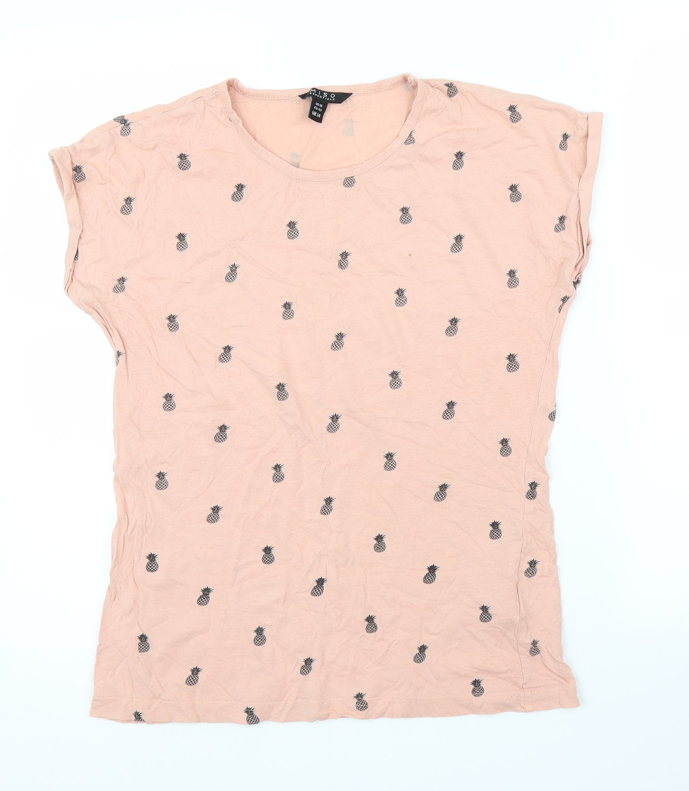 Miso Womens Pink   Basic Blouse Size 10