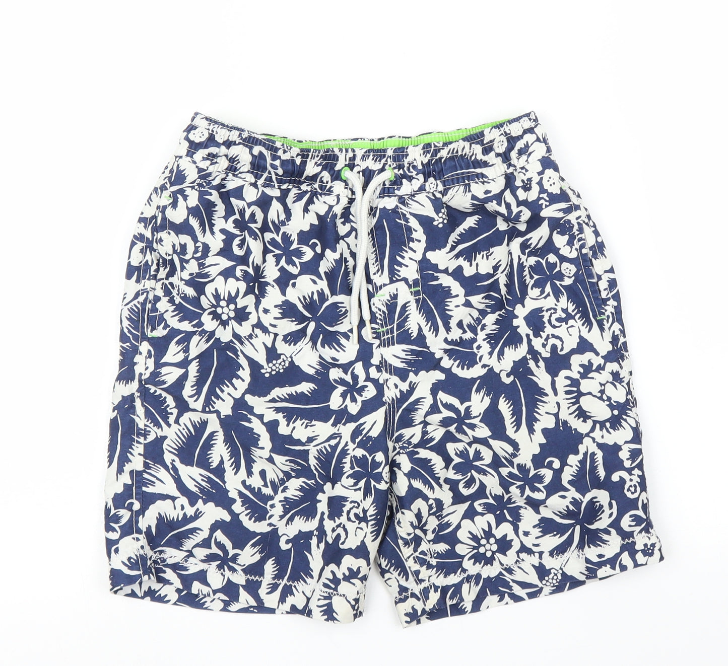 NEXT Boys Blue Floral  Bermuda Shorts Size 8 Years